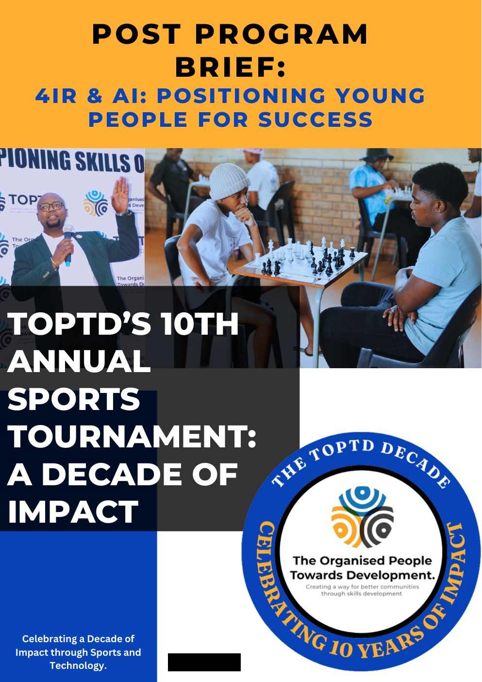 Cover of TOPTD's 10th Annual Sports Tournament report